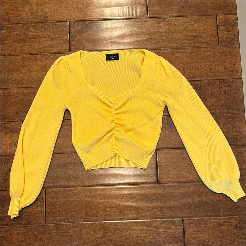 VICI Yellow Women's Sweater size large
